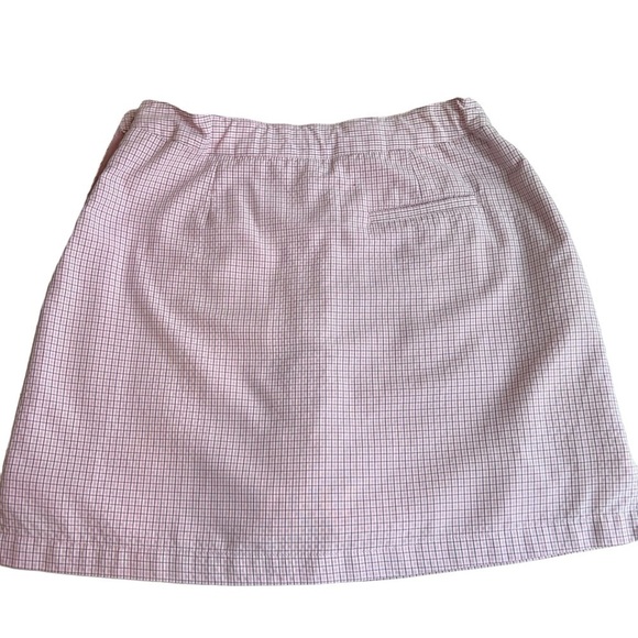 Greg Norman Skort Play Dry Moisture Wicking Pink Gingham Size 10 - Picture 2 of 13